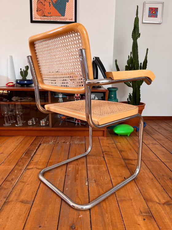 Image 1 of Set Of Two Vintage Marcel Breuer Style Chairs