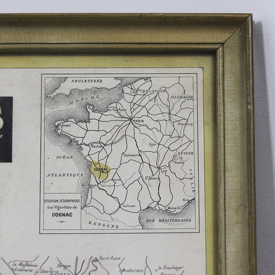 Image 1 of Antique Map France Cognac And Champagne