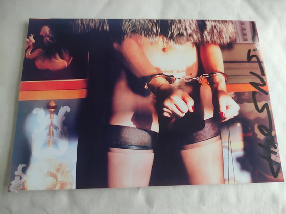 Image 1 of Photo Naked Helmut Newton signed