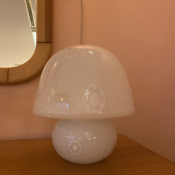 Image 1 of Murano Glass Mushroom Flower Lamp