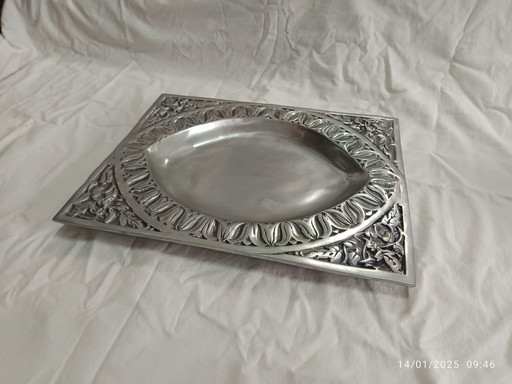 Tray Or Centerpiece - Silvered Bronze France - 1970-1980