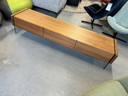 Design TV Furniture Walnut Wood Glass Cupboard
