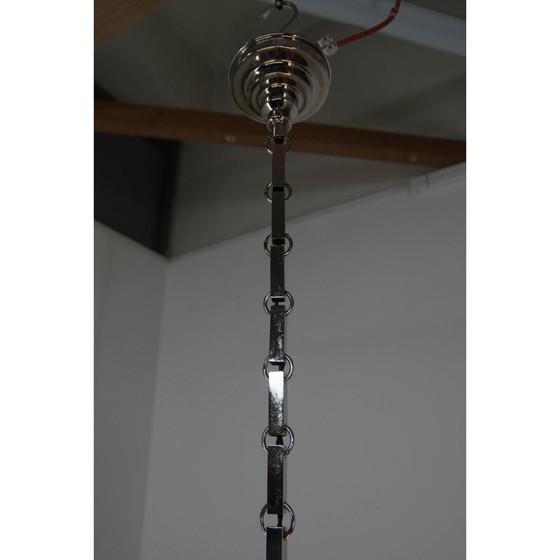 Image 1 of Lampadario vintage art déco a 3 fiamme, 1920