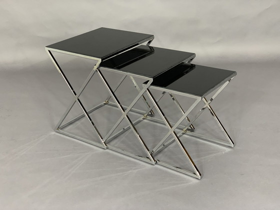 Image 1 of tables modernes en verre tables d'appoint table basse en verre extensible