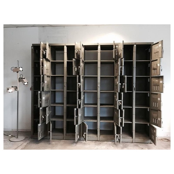 Image 1 of Mobiletto industriale vintage di Mewaf, Belgio, 1950