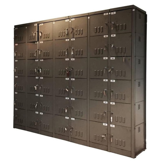 Image 1 of Mobiletto industriale vintage di Mewaf, Belgio, 1950