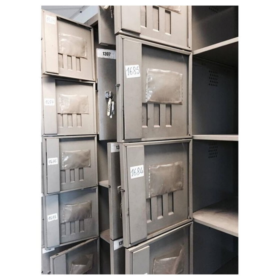 Image 1 of Mobiletto industriale vintage di Mewaf, Belgio, 1950