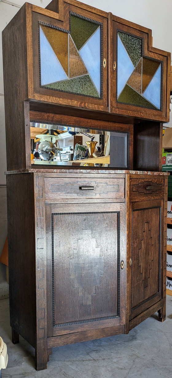 Image 1 of Art Deco wooden sideboard