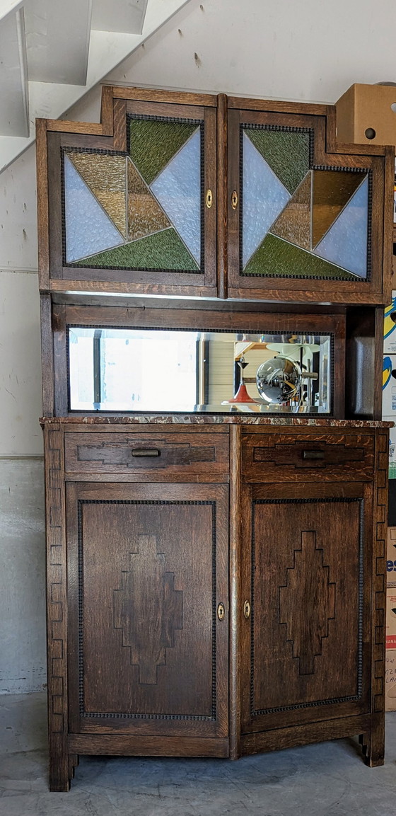 Image 1 of Art Deco wooden sideboard