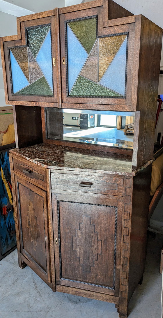 Image 1 of Art Deco wooden sideboard