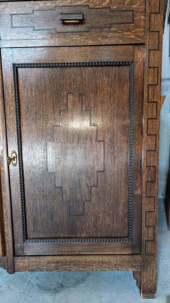 Image 1 of Art Deco wooden sideboard