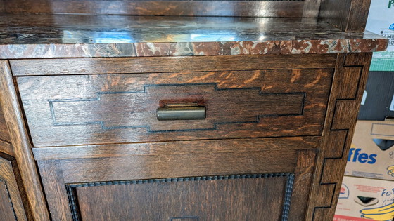 Image 1 of Art Deco wooden sideboard