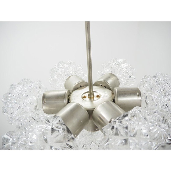 Image 1 of Vintage glass chandelier by Kamenicky Senov, Czechoslovakia 1970