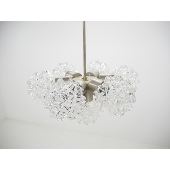 Image 1 of Vintage glass chandelier by Kamenicky Senov, Czechoslovakia 1970