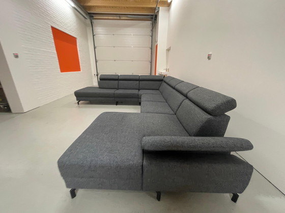 Image 1 of Beautiful Montel Dark Gray Fabric U-Shaped Sofa