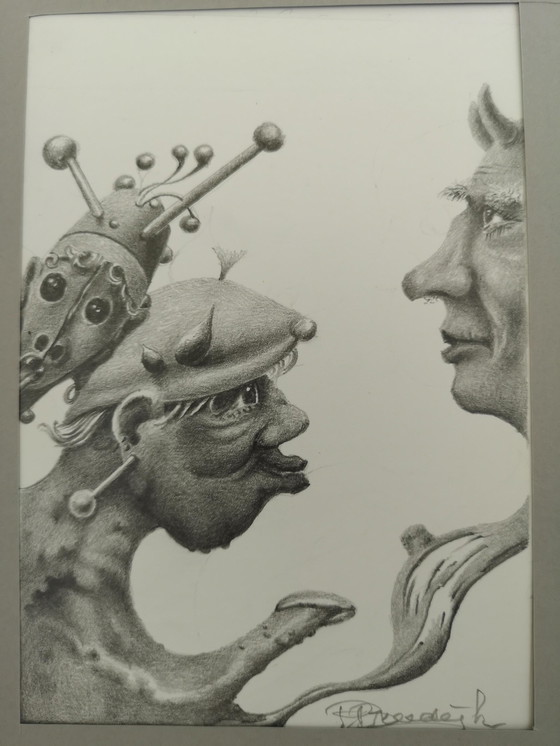 Image 1 of 6 x Peter Breedijk drawings