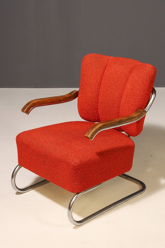 Image 1 of Pair Of Cantilever Armchairs Bauhaus | Thonet, 1930S
