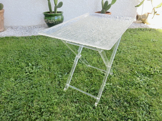 Image 1 of Roche Bobois Plexiglas Side Table, 1970