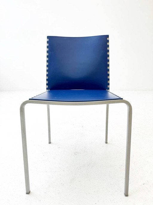 6 Italian stacking chairs Zip by Marco Maran for Desalto, 1980s