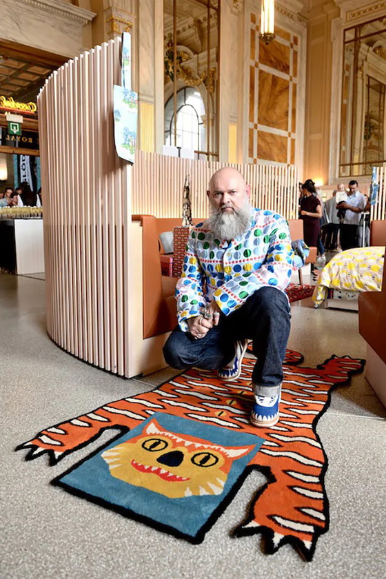 Image 1 of Walter van Beirendonck X Ikea Tapis d'art tigré