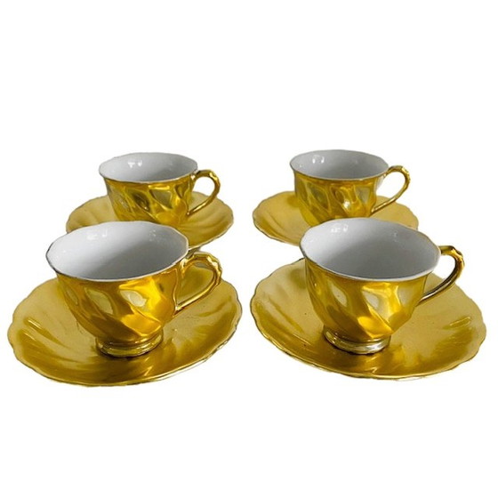 Image 1 of Set da tè vintage in oro giapponese anni '50