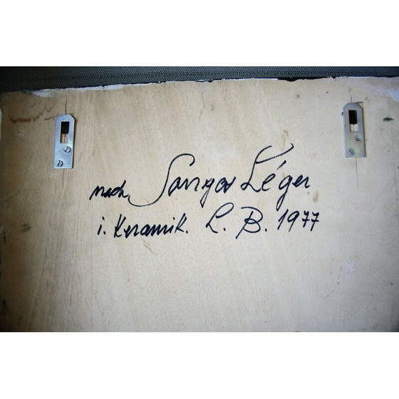 Image 1 of Pannello in ceramica cubista d'epoca, 1977