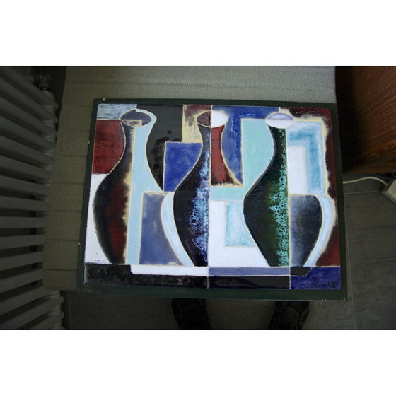 Image 1 of Pannello in ceramica cubista d'epoca, 1977