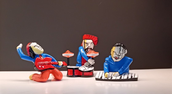 Image 1 of Herman Brood --Set Of 3 Sculptures---The Band