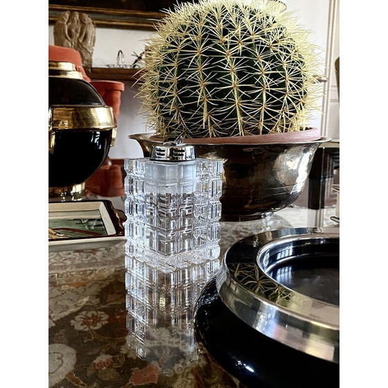 Image 1 of Vintage clear lucite table lighter, Italy 1970s