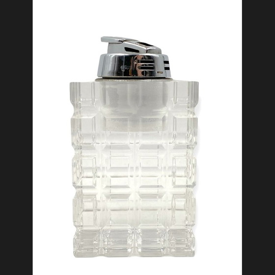 Image 1 of Vintage clear lucite table lighter, Italy 1970s