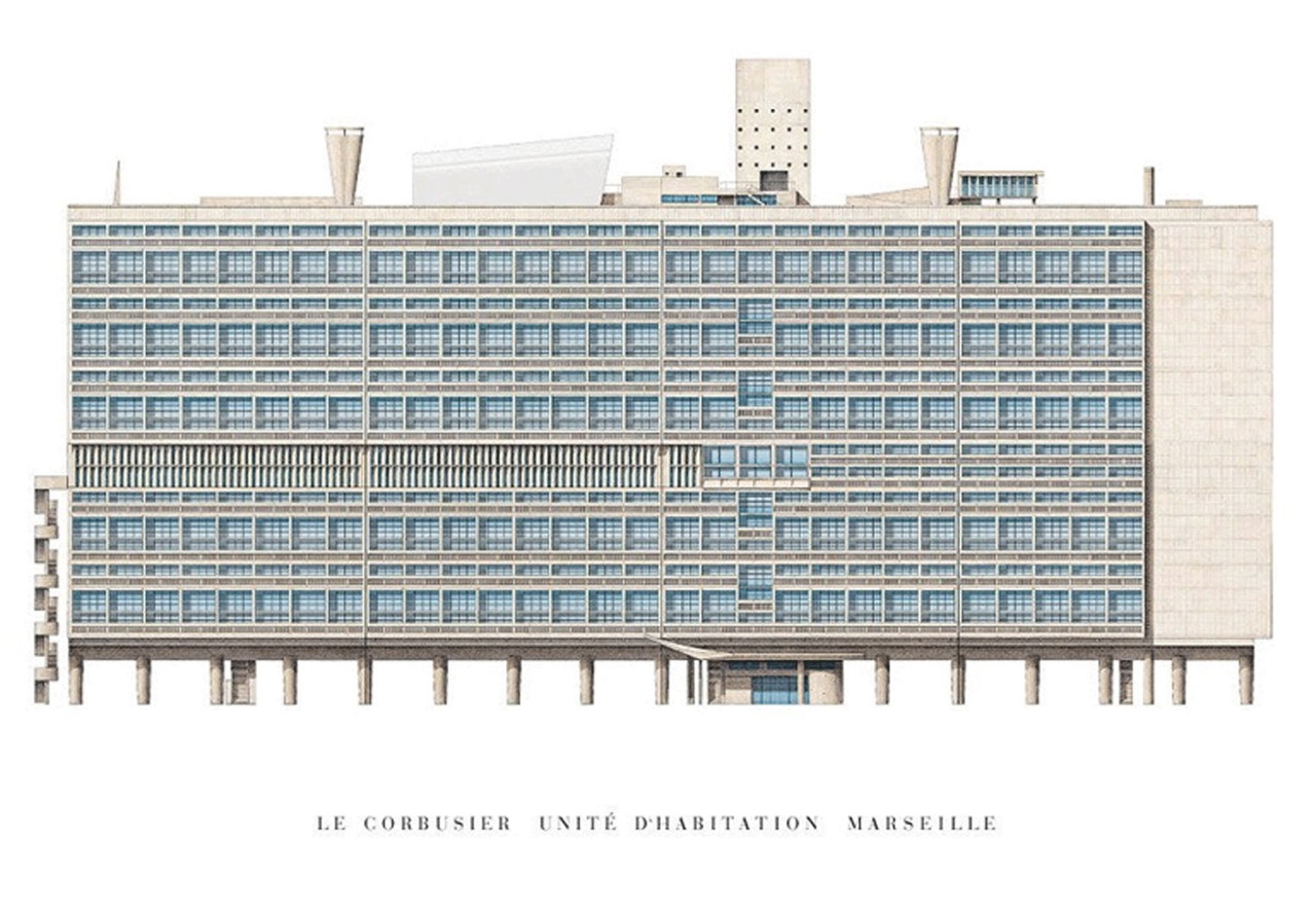 Litografía offset de LE CORBUSIER