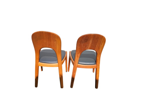 Image 1 of 4X Niels Koefoeds Dining Chairs Hornslet