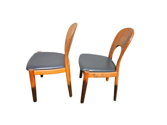 Image 1 of 4X Niels Koefoeds Dining Chairs Hornslet