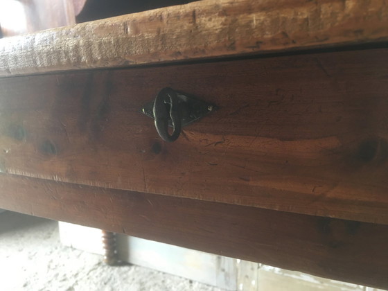 Image 1 of Vintage pine multi-level desk