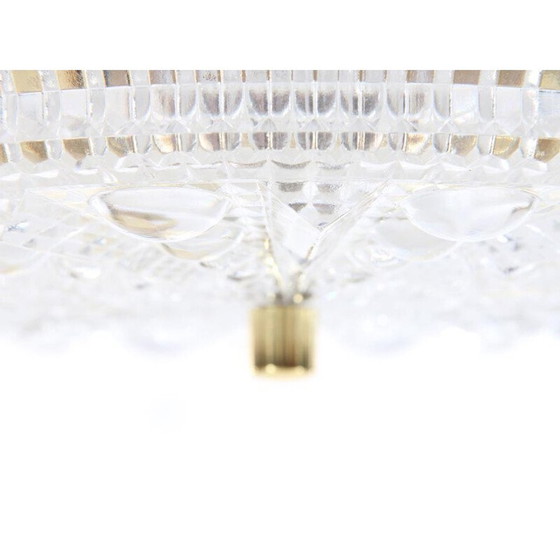 Image 1 of Lampada da soffitto in vetro vintage scandinavo, modello in cristallo di Orrefors, 1960