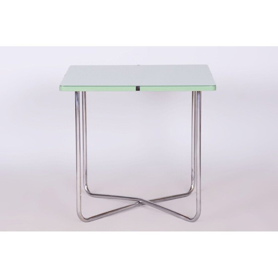 Image 1 of Bauhaus vintage table in chrome steel for Hynek Gottwald, Czechoslovakia 1930