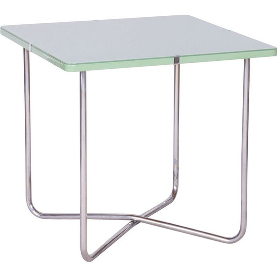 Image 1 of Bauhaus vintage table in chrome steel for Hynek Gottwald, Czechoslovakia 1930