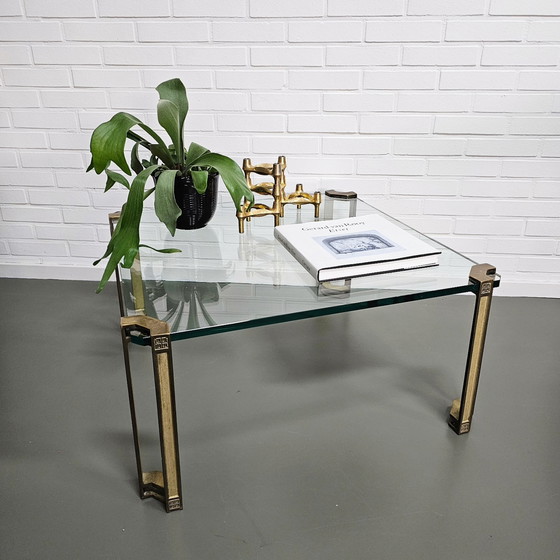 Image 1 of Peter Ghyczy Coffee Table - Glass and Brass