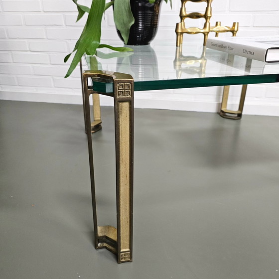 Image 1 of Peter Ghyczy Coffee Table - Glass and Brass