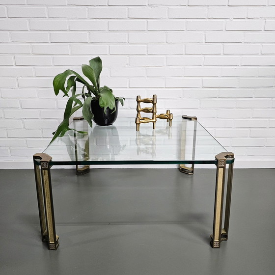 Image 1 of Peter Ghyczy Coffee Table - Glass and Brass