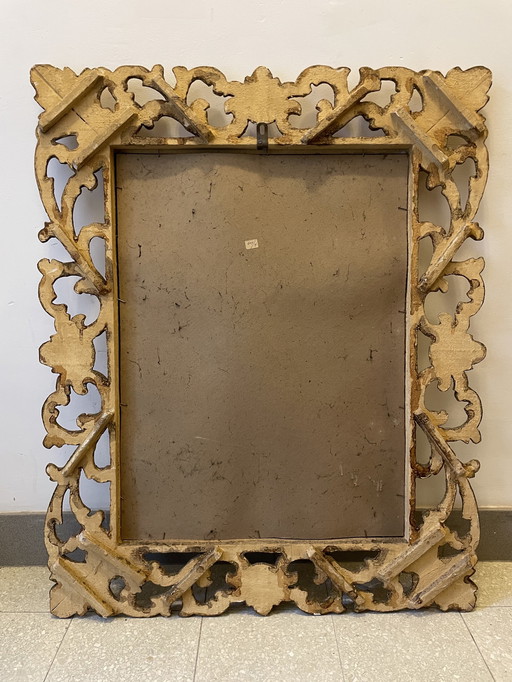 Gilded wooden mirror