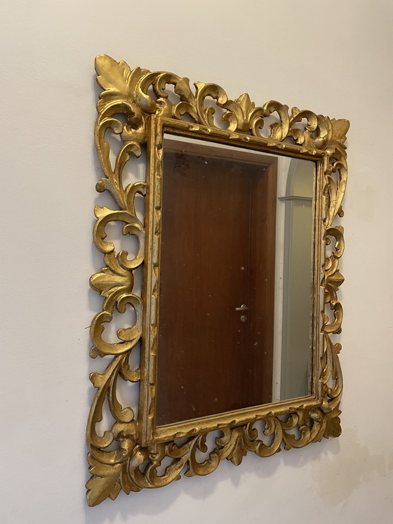 Image 1 of Miroir en bois doré