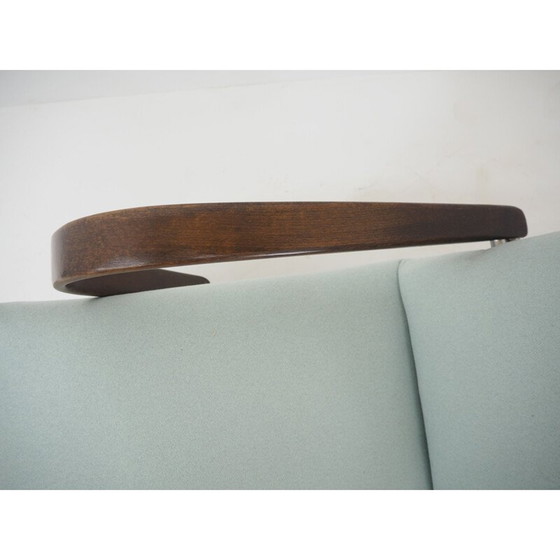 Image 1 of Coppia di poltrone vintage TonThonet in faggio grigio, Cecoslovacchia anni '60