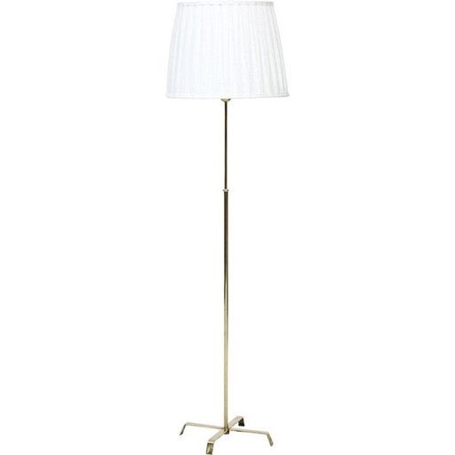 Vintage Swedish brass floor lamp by Böhlmarks, 1940