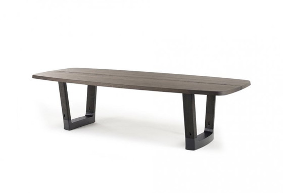 Image 1 of Table de salle à manger Arco Base 105x360cm chêne fumé brossé