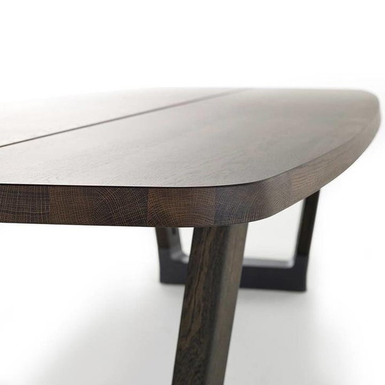 Image 1 of Arco Base dining table 105x360cm brushed smoked oak