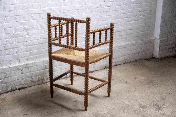 Image 1 of Early 1900s Bobbin Chair from The Netherlands