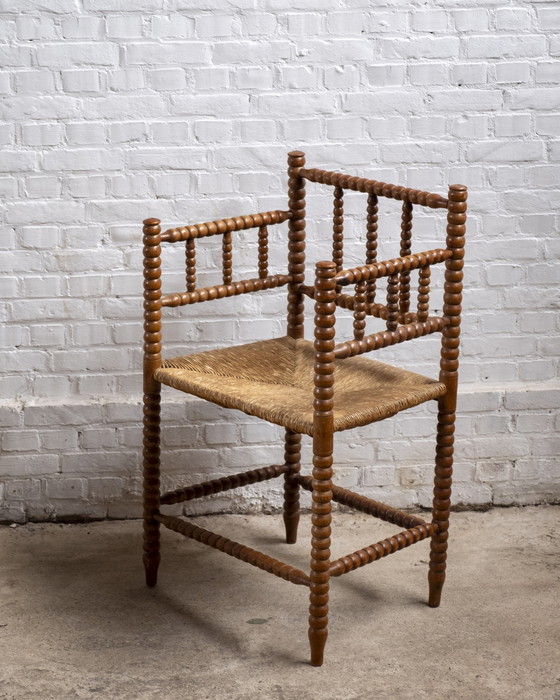 Image 1 of Early 1900s Bobbin Chair from The Netherlands