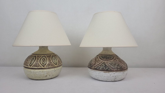 Image 1 of Marcel Giraud Ceramic Lamps, Vallauris, 1960'S