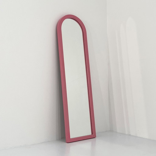 Pink Frame Mirror By Anna Castelli Ferrieri For Kartell, 1980S